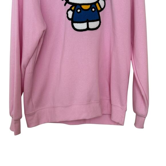 Hello Kitty By Sanrio Kawaii Aesthetic Pink Embroidered Pullover Sweatshirt NWT - Picture 6 of 8